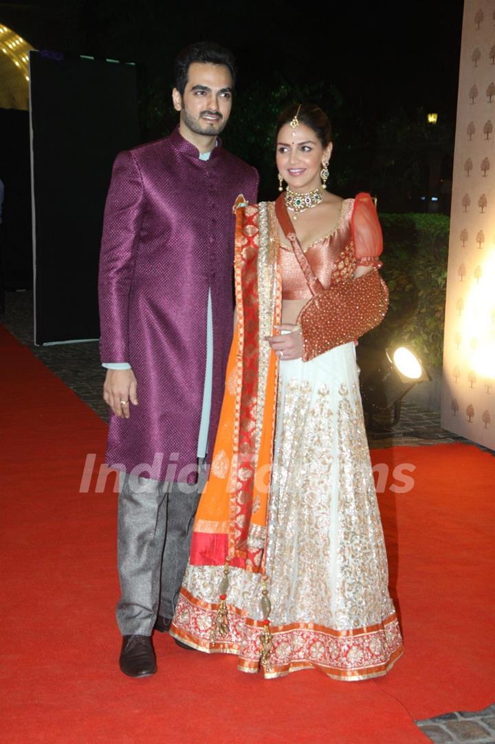 Esha Deol and her husband Bharat Takhtani at the Sangeet Ceremony