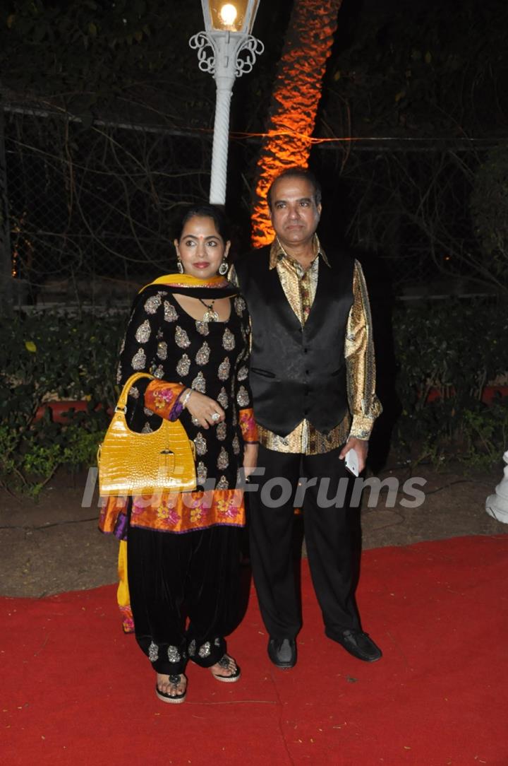 Suresh Wadkar and his wife attended Ahana Deol & Vaibhav Vora's Wedding