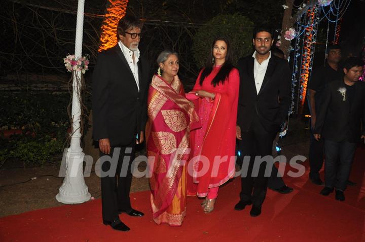 The Bachchan family was at Ahana Deol & Vaibhav Vora's Wedding