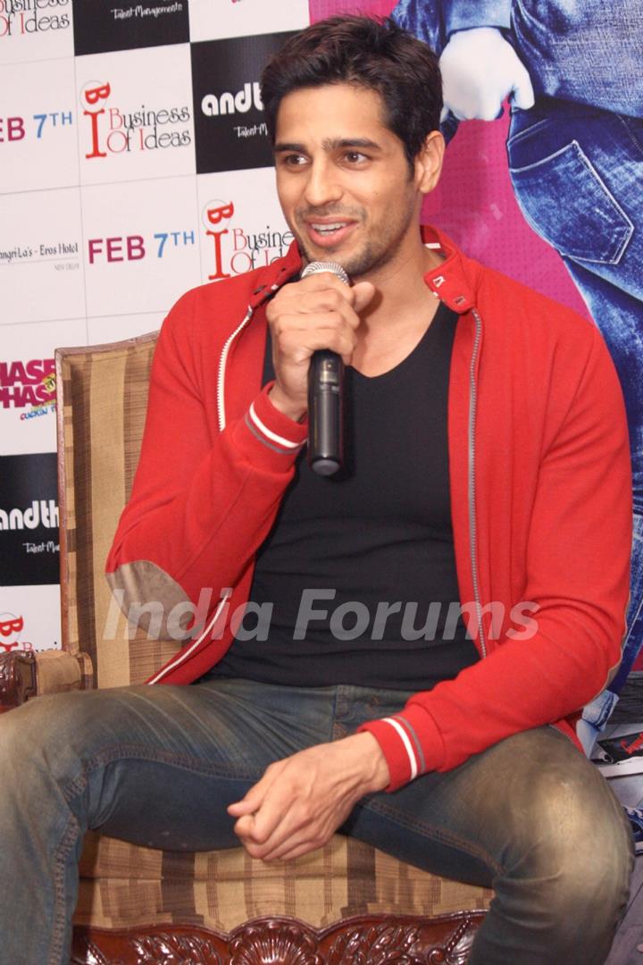 Sidharth Malhotra addresses the Press Conference of 'Hasee Toh Phasee'