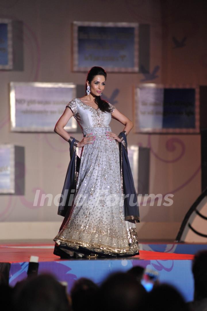 Malaika Arora Khan walks the ramp at the Save & Empower The Girl Child event