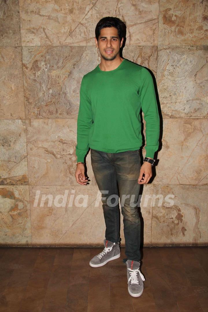 Sidharth Malhotra at the Special screening of 'Hasee Toh Phasee'