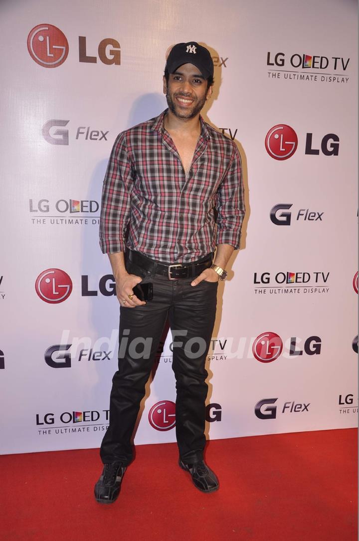 Tusshar Kapoor ar the LG OLED TV Promotional Event