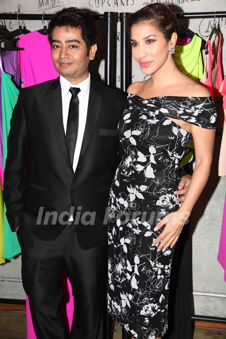 Harsh Gupta with Sophie Chowdhary at the launch