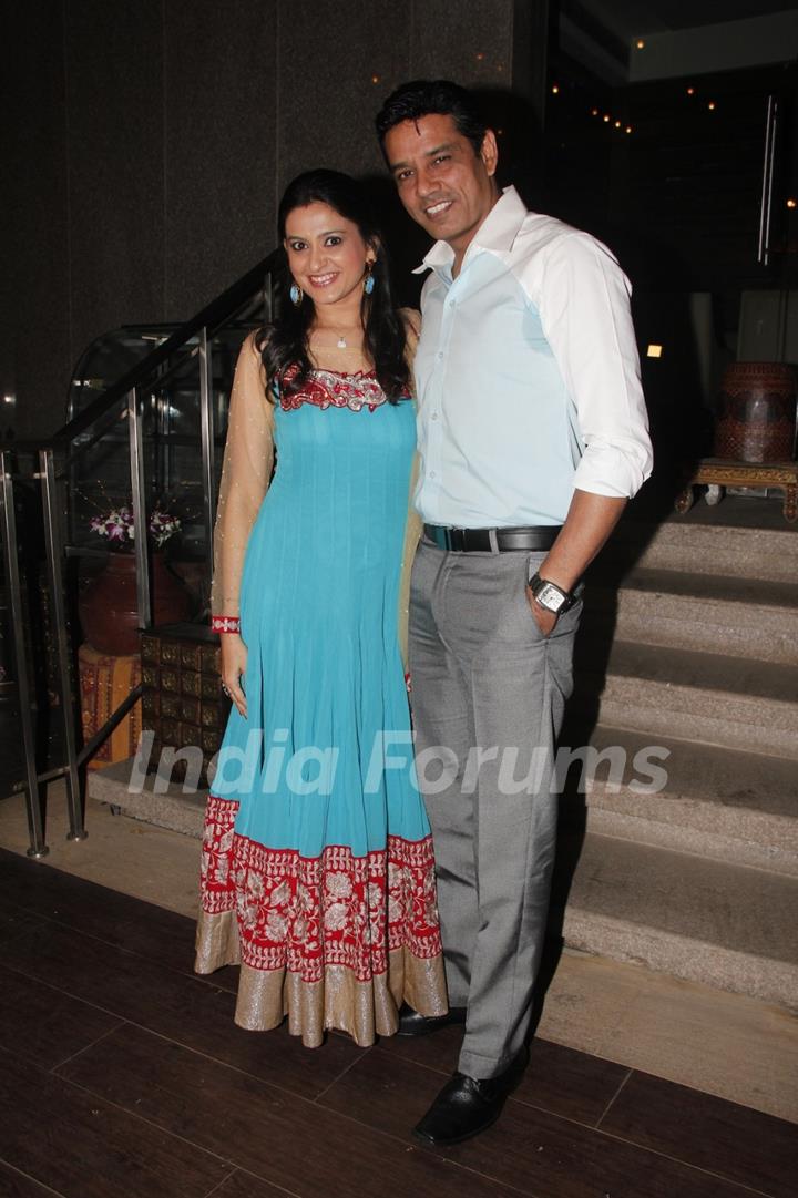 Smita Bansal and Anup Soni at Balika Vadhu's Success Party