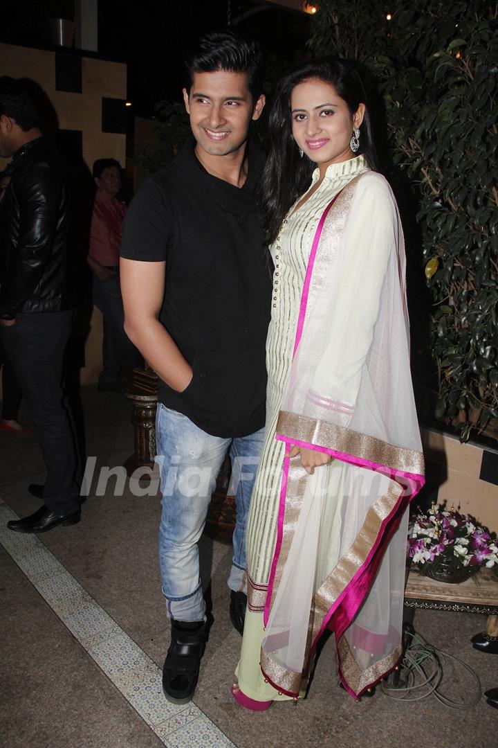 Ravi and Sargun were seen at Balika Vadhu's Success Party