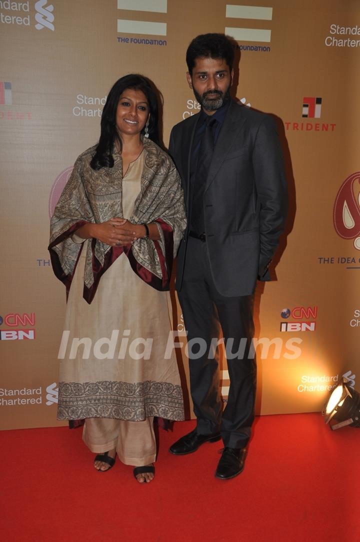 Nandita Das and her husband at The Foundation Celebrates 'The Idea Of India'