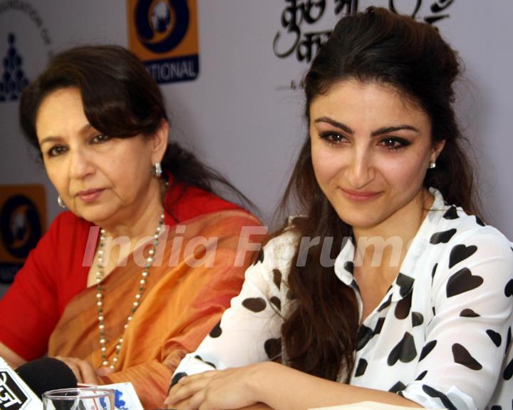 Soha Ali Khan and Sharmila Tagore at the Launch of DD's new show 'Main Kuch Bhi Kar Sakti Hoon'