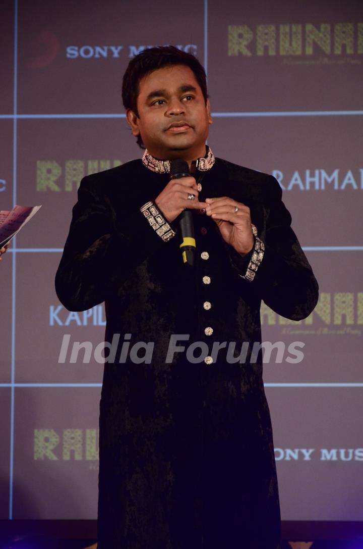 A.R. Rahman at the launch of his new Album 'Raunaq'