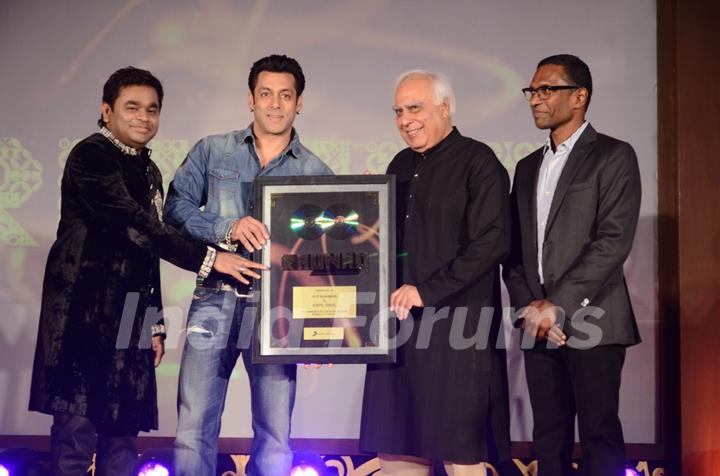 Salman Khan Launches A.R. Rahman and Kapil Sibal's Album 'Raunaq'