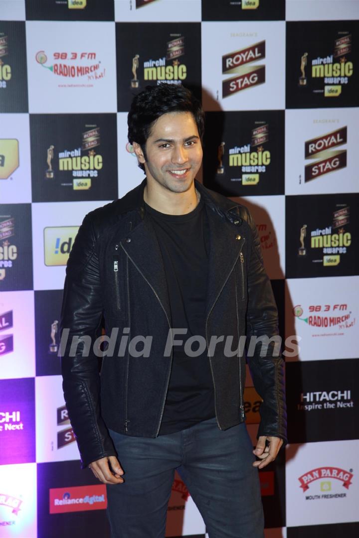 Varun Dhawan was seen at the 6th Mirchi Music Awards 2014