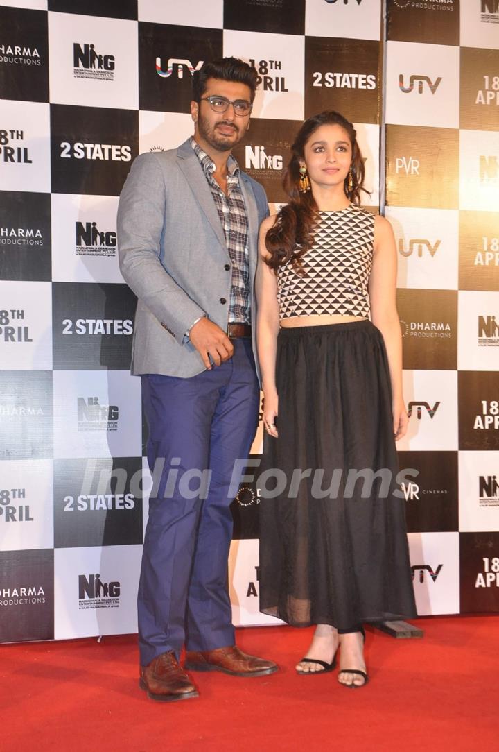 Arjun Kapoor and Alia Bhatt were at the Trailer launch of 2 States