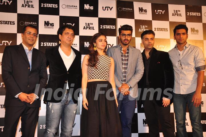 The team of 2 States at the Trailer launch