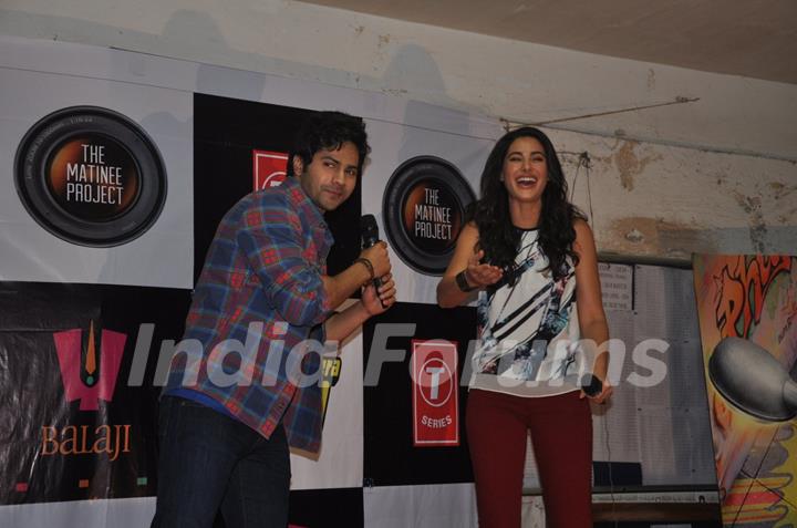 Nargis Fakri and Varun Dhawan at the Inauguraton of Mithibhai Film Festival