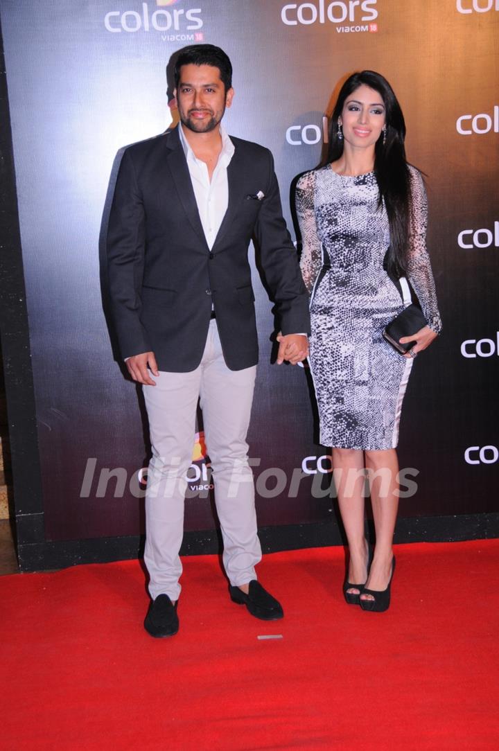 Aftab Shivdasani with his fiance were at the IAA Awards and COLORS Channel party