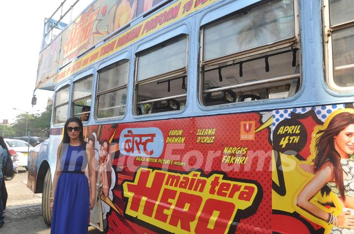 Nargis Fakri was at the Promotions of Main Tera Hero