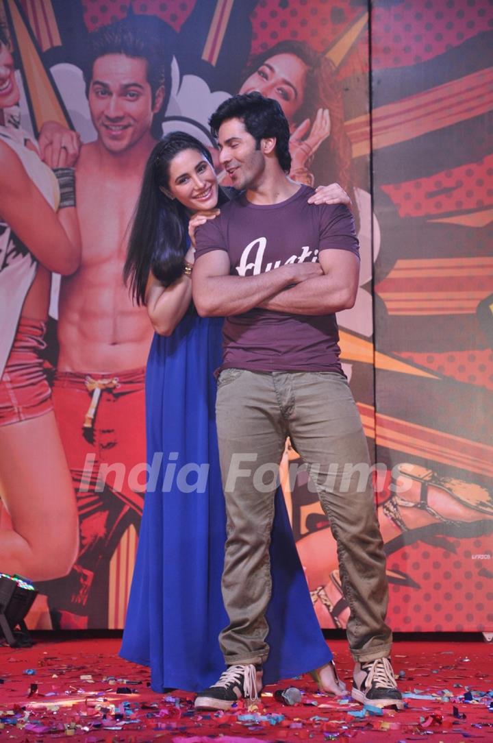 Varun and Nargis at the Music Launch of Main Tera Hero