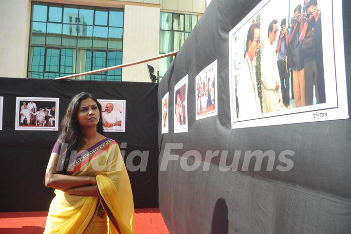 Usha Jadhav at the Photo exhibition - Eka Vadlachi Kahani