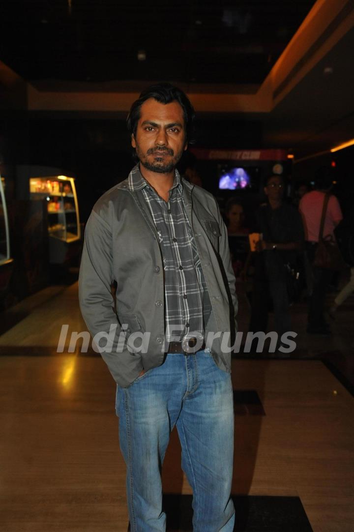 Nawazuddin Siddiqui was at the Premiere of Marathi film Dhag
