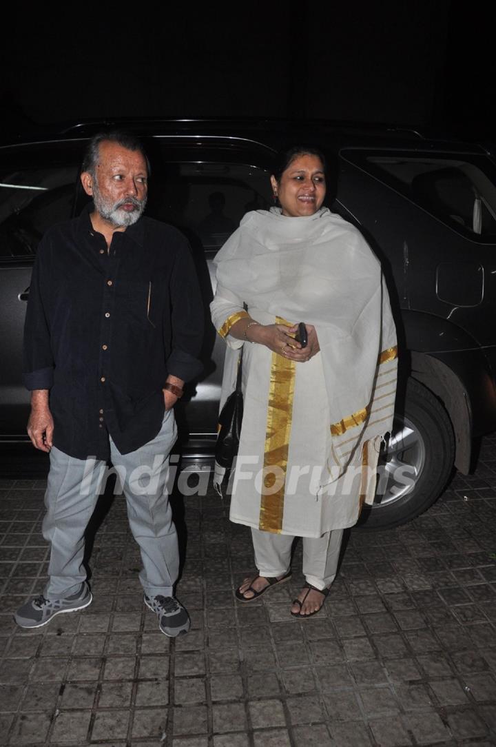 Pankaj Kapoor and Supriya Pathak at the Special Screening of Gulaab Gang