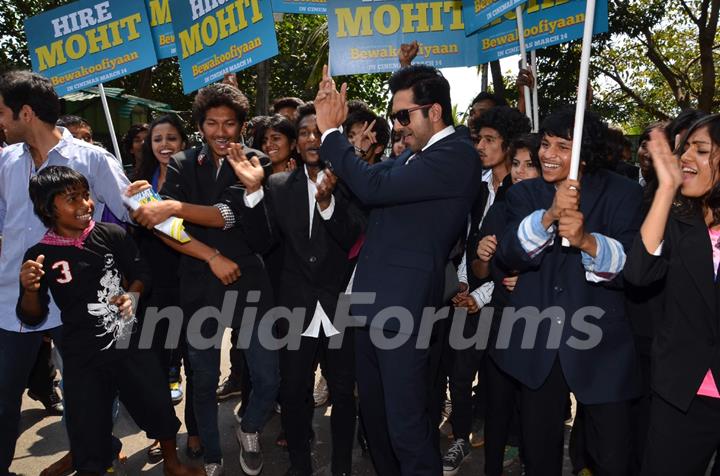 Ayushmann performs a corporate flash mob