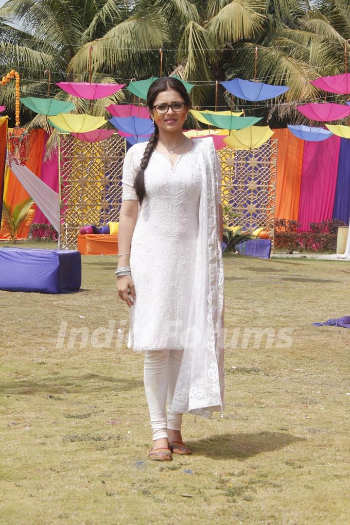 Drashti Dhami at Colors Holi Party