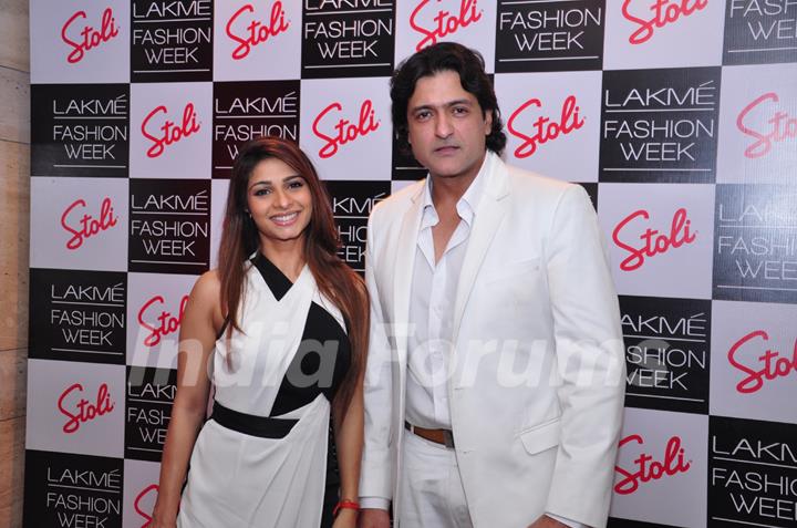 Tanisha Mukherjee and Armaan Kohli at Lakme Fashion Week Summer Resort 2014 Day 2