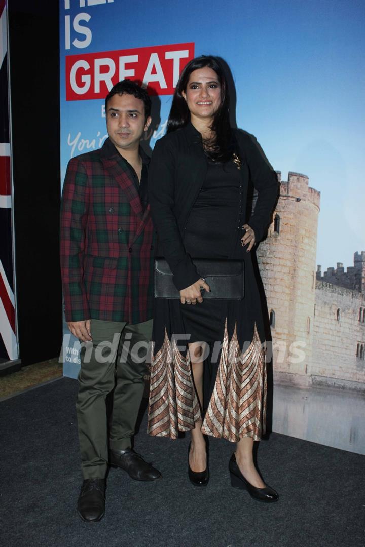 Ram Sampat and Sona Mohapatra at the launch of the Bollywood themed travel app by VisitBritain