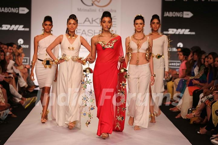 Mrinalini Chandra's creation on Lakme Fashion Week Summer Resort 2014 Day 3