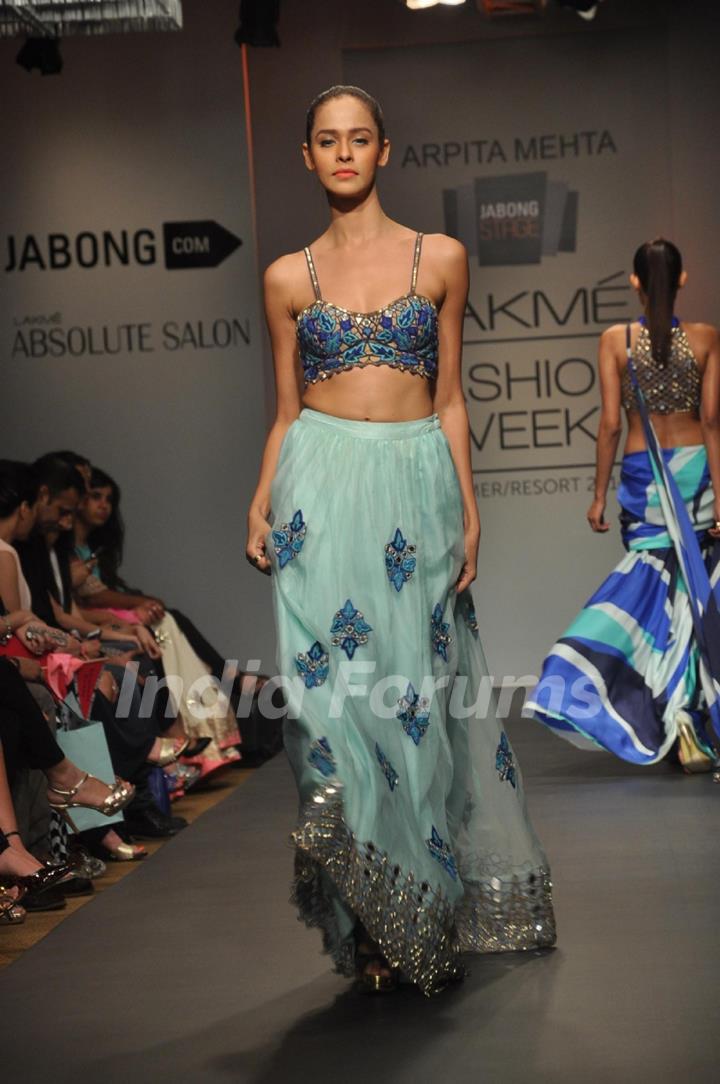 Arpita Mehta's creation at Lakme Fashion Week Summer Resort 2014