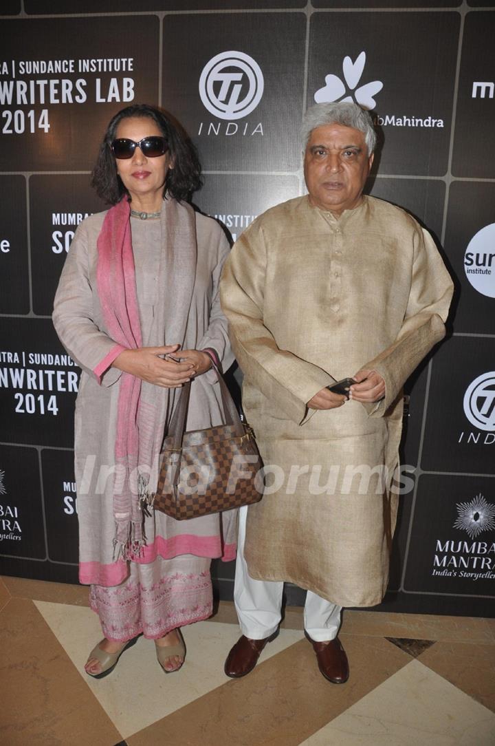 Shabana Azmi and Javed Akhtar at 3rd Annual Mumbai Mantra Sundance Institute Screenwriter's Lab