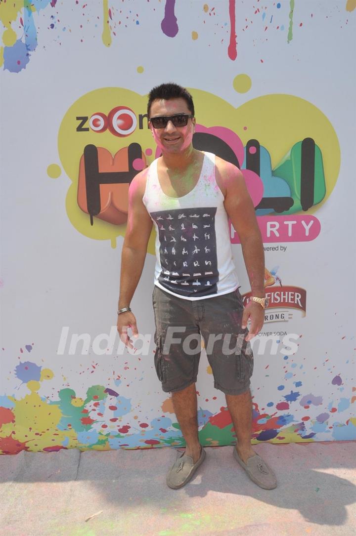 Ejaz Khan at the Zoom Holi Party