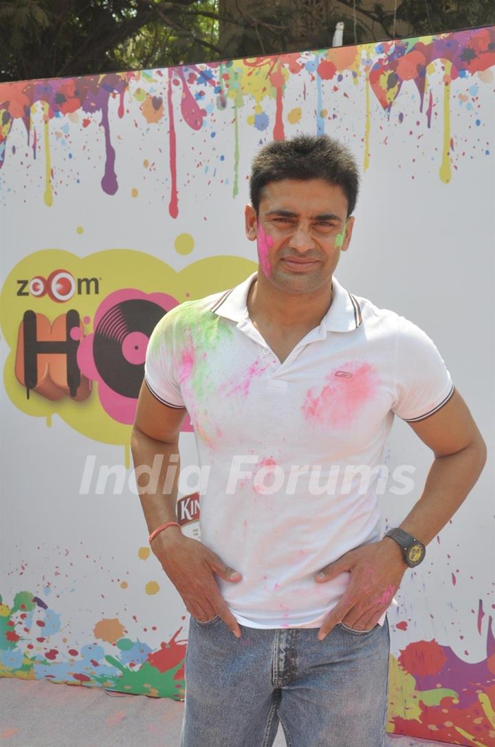 Sangram Singh at the Zoom Holi Party