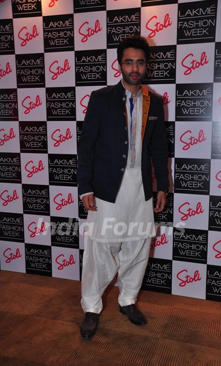 Jackky Bhagnani was at the Lakme Fashion Week Summer Resort 2014 Grand Finale