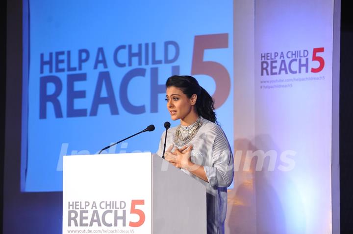 Kajol at Life boy 'Help A Child Reach 5'