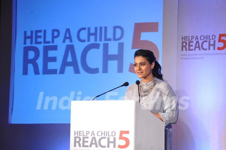 Kajol at Life boy 'Help A Child Reach 5'