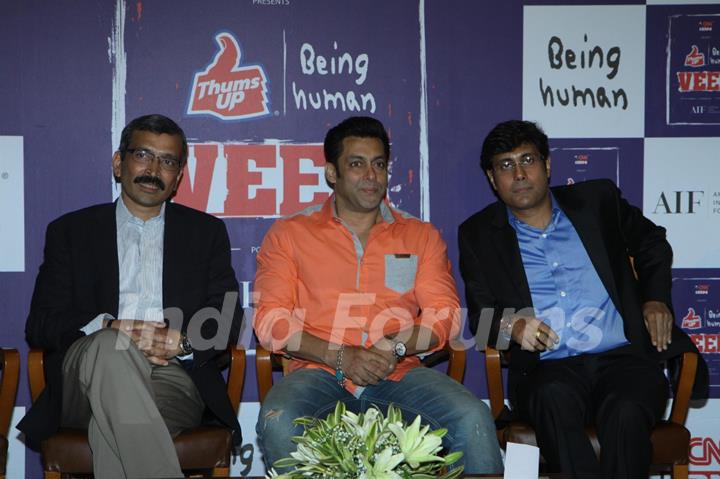 Salman Khan at the Campaign for 'VEER'