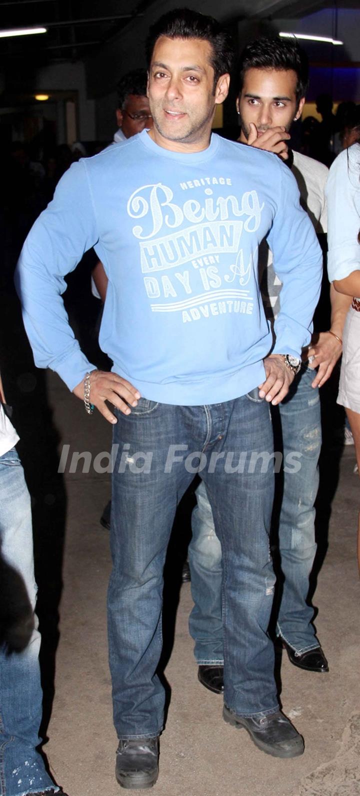 Salman Khan was at the Special Screening of O Teri