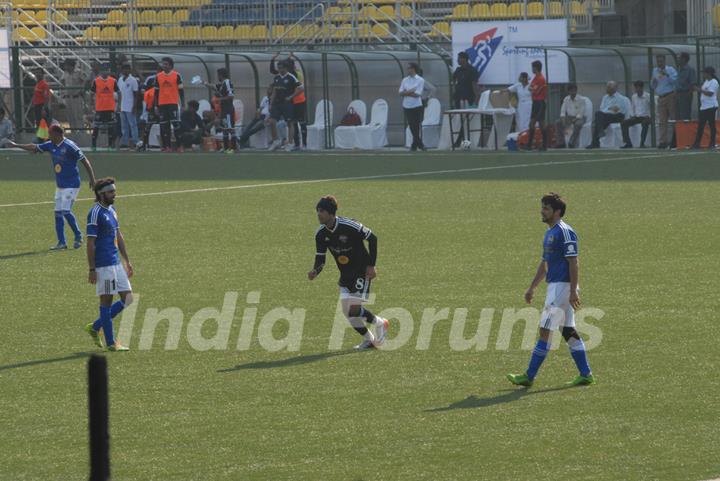 Ranbir Kapoor plays at the Celebrity Football Match