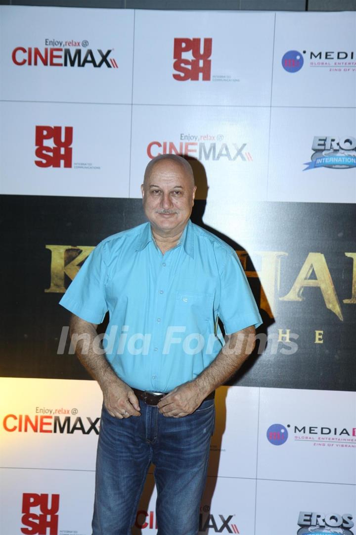 Anupam Kher at the launch of Kochadaiyaan first look