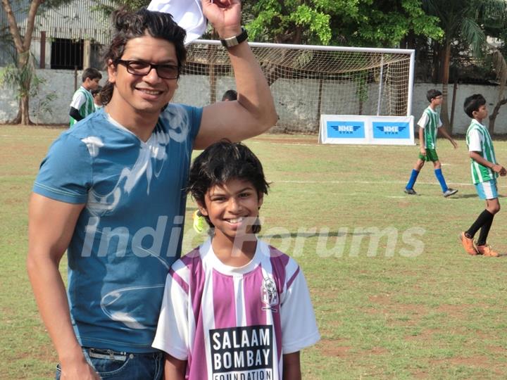 Shaan at the Junior Football Championship League