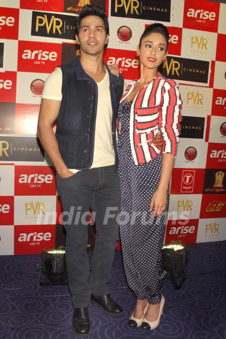 Varun and Ileana at the Press Conference to promote their upcoming film 'Main Tera Hero'