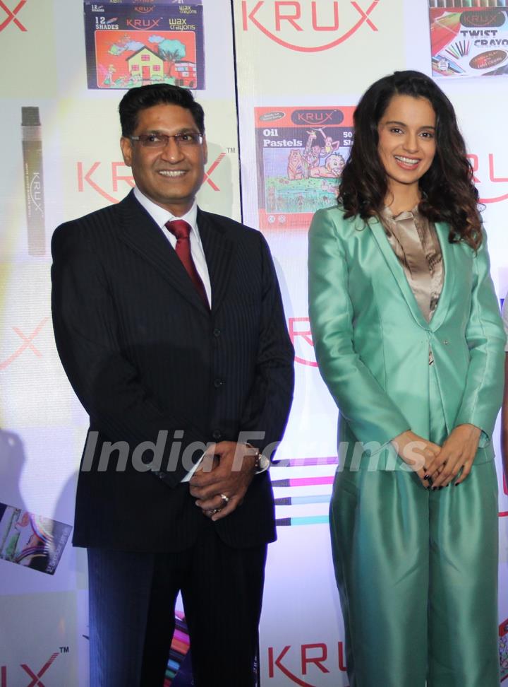 Kangana Ranaut at the launch of Krux Stationery