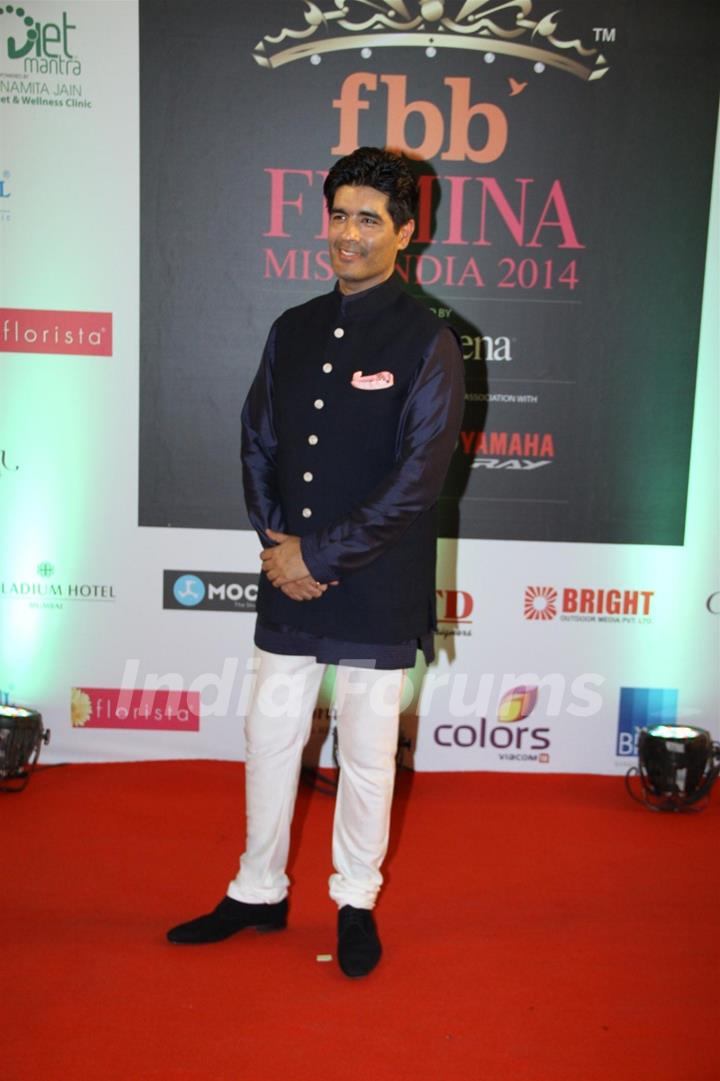 Manish Malhotra was at the Femina Miss India 2014