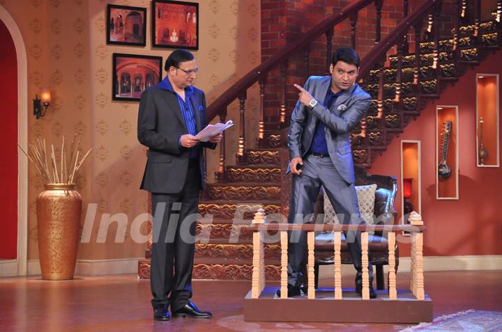 Rajat Sharma and Kapil Sharma on Comedy Nights With Kapil