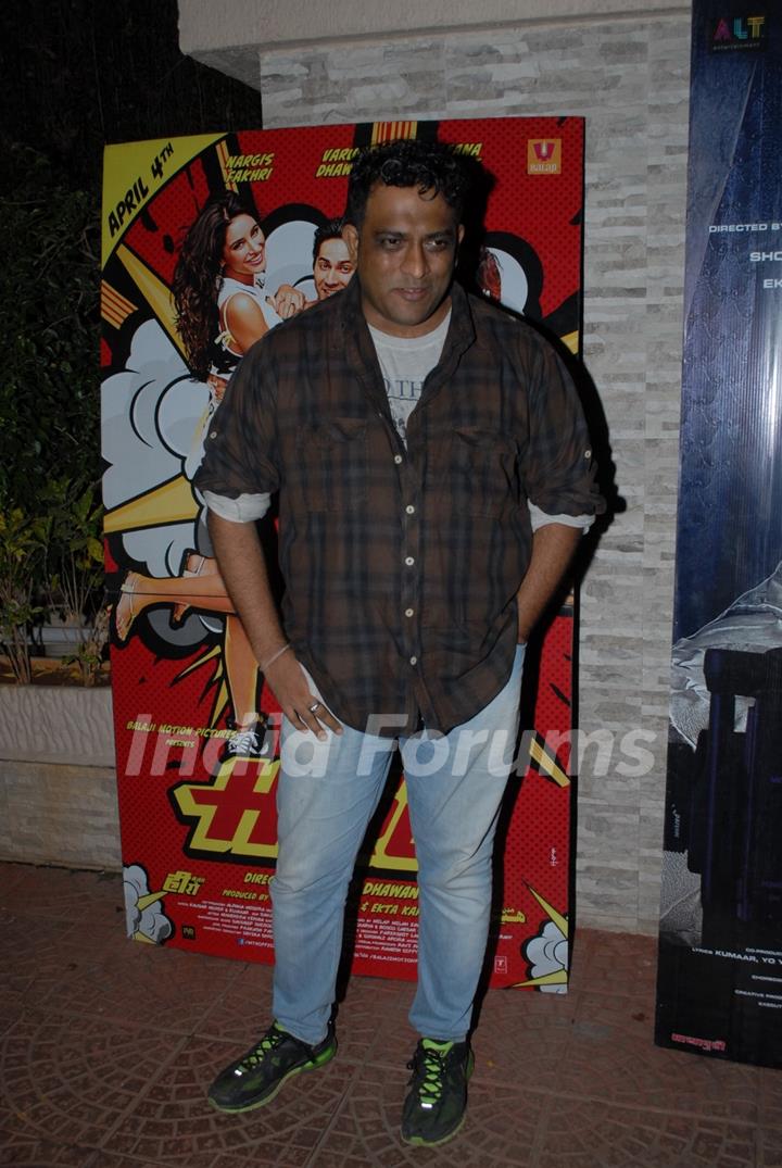 Anurag Basu was seen at Main Tera Hero and Ragini MMS 2 Success Party