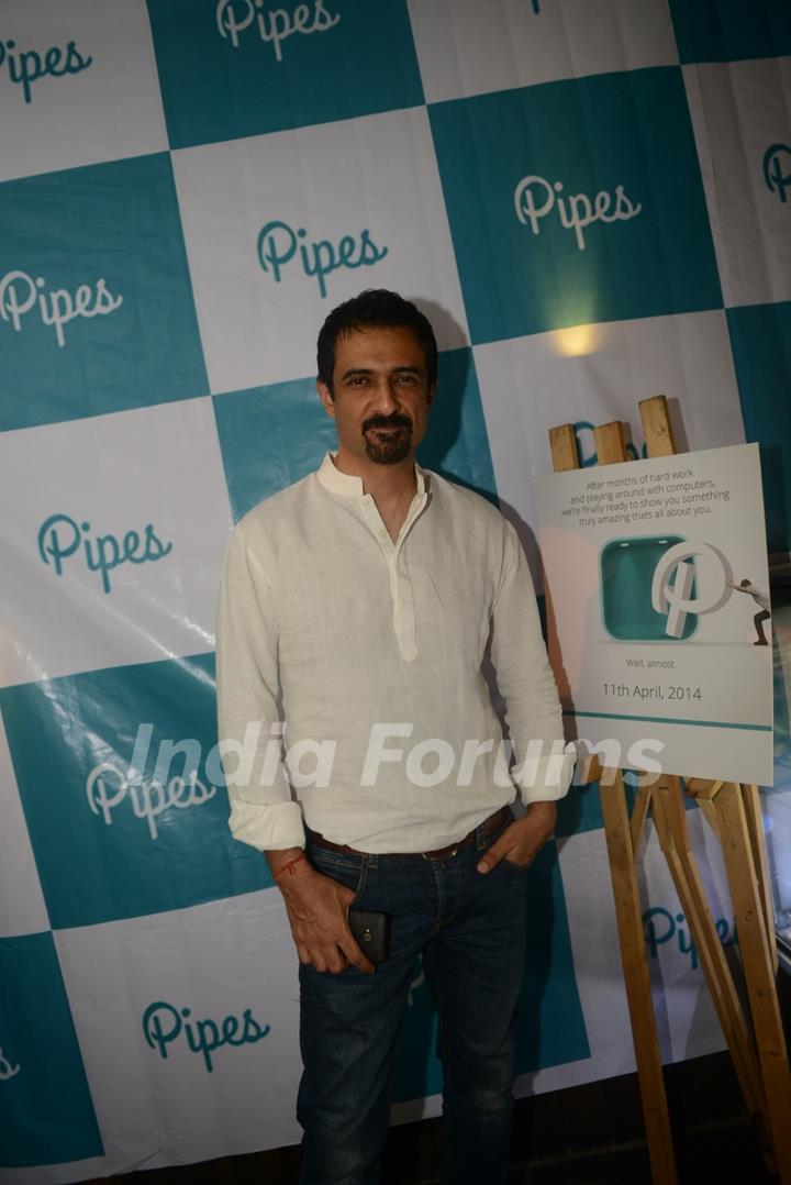 Sanjay Suri was at Launch party of a new mobile news-tracker application Pipes