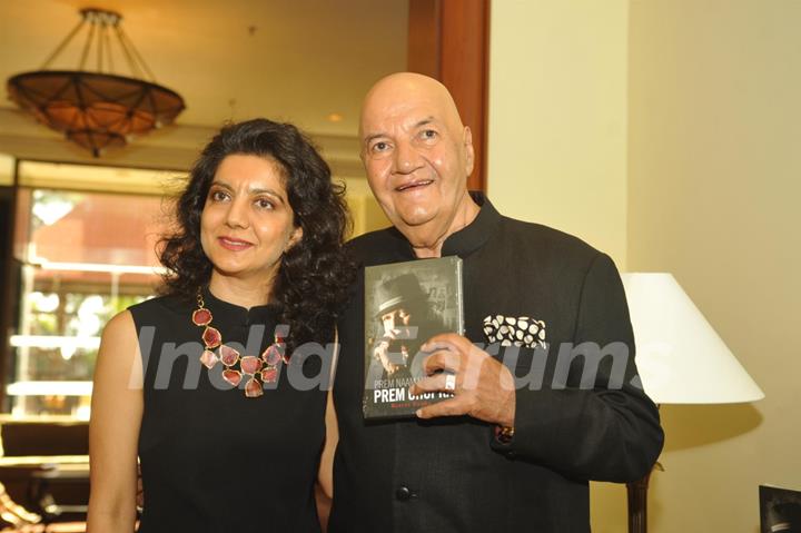 Prem Chopra with his daughter at the Book launch of 'Prem Naam Hai Mera'