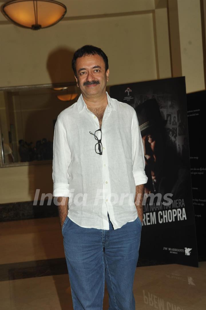 Rajkumar Hirani was seen at the Book launch of 'Prem Naam Hai Mera'