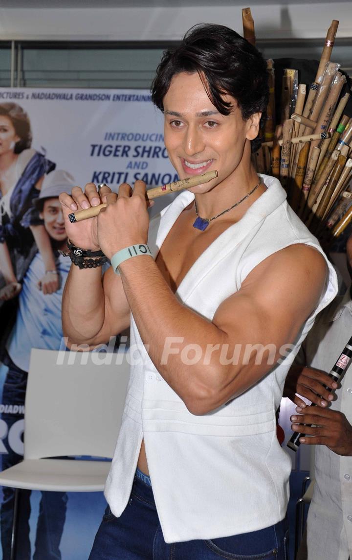 Tiger Shroff at 'Whistle Bajja' song launch